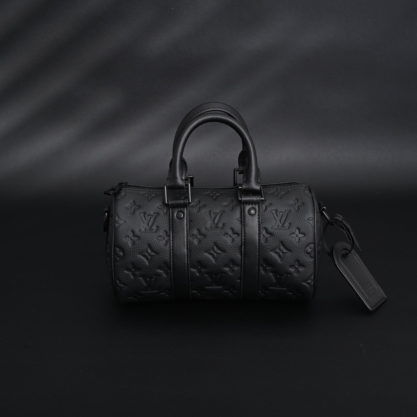 Louis Vuitton Keepall Bandoulière 50 – Monogram Shadow Black Leather