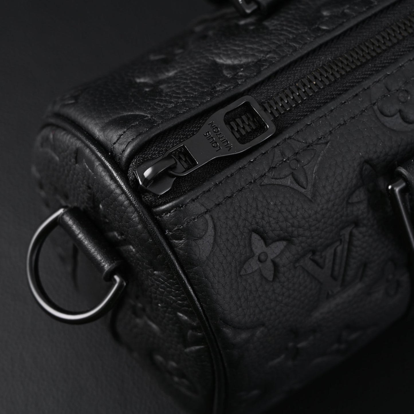 Louis Vuitton Keepall Bandoulière 50 – Monogram Shadow Black Leather