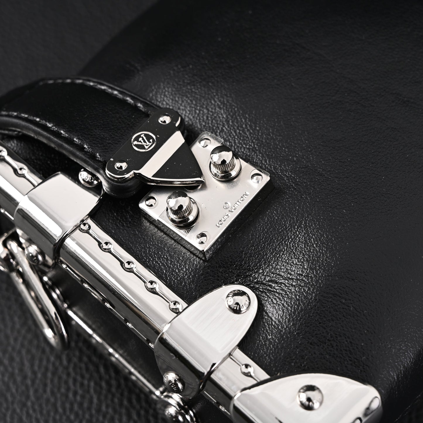 Louis Vuitton Soft Trunk Monogram Black Leather Crossbody Bag