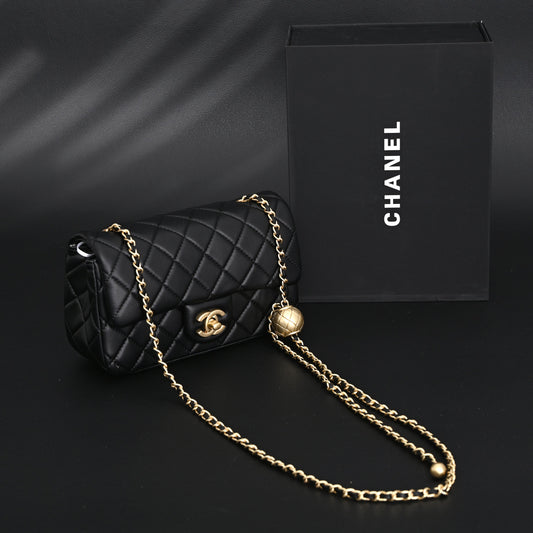 Chanel Classic Flap Mini Bag – Black Quilted Lambskin with Gold-Tone Hardware