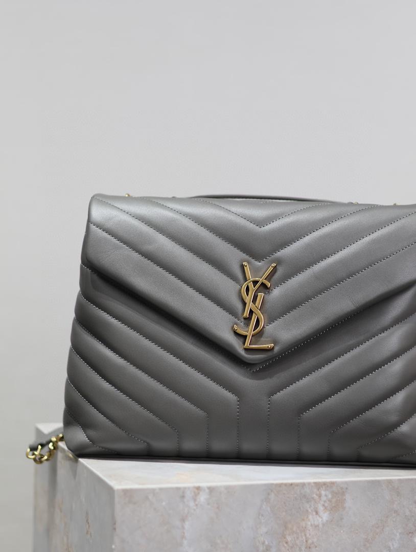 YSL Loulou Small Bag Gray
