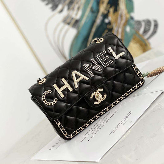 Chanel crafted Front logo Flap bag
