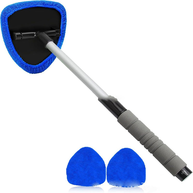 🔥Microfiber Car Windshield Cleaning Tool with Extendable Handle
